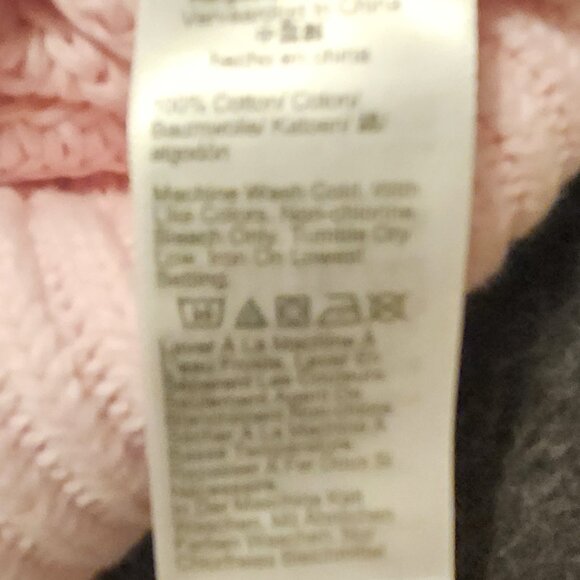 NWT - J Crew Pink Mock Neck 100% Cotton Sweater, Medium - Picture 7 of 7